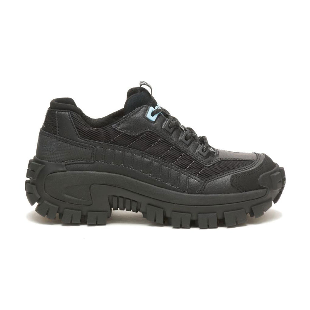 Caterpillar Invader Steel Toe Women's Slip Resistant Footwear Black / Light Blue USA | 069314-ICS