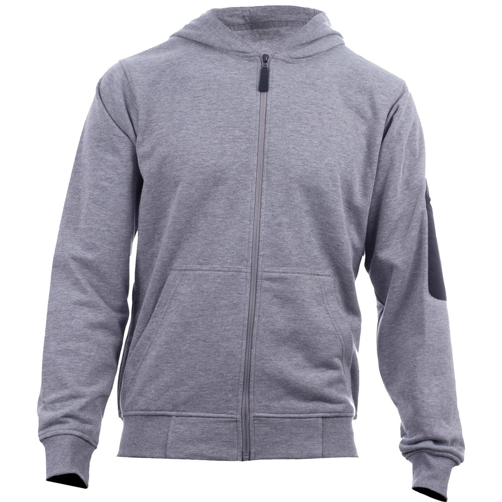 Caterpillar Loopback Full Zip Hoodie Men's Sweatshirts Grey USA | 905348-QGK