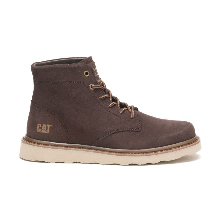 Caterpillar Narrate Men's Work Boots Coffee Bean USA | 814207-CFU