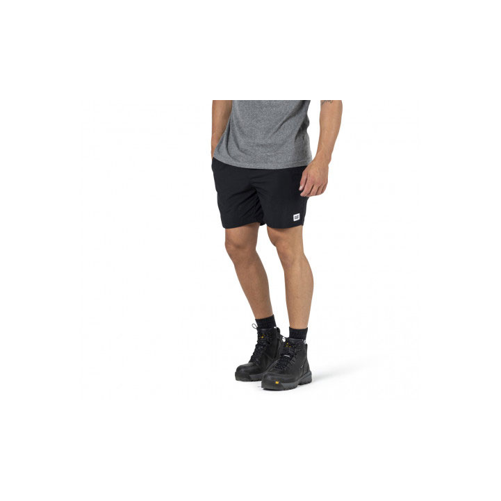 Caterpillar Nylon Men's Shorts Black USA | 014936-TGI