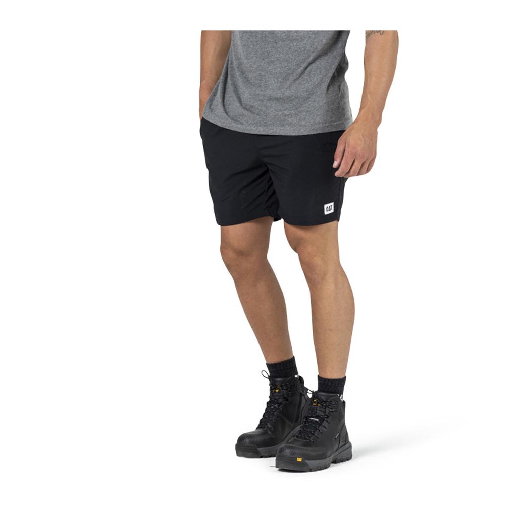 Caterpillar Nylon Men's Shorts Black USA | 127048-FXM