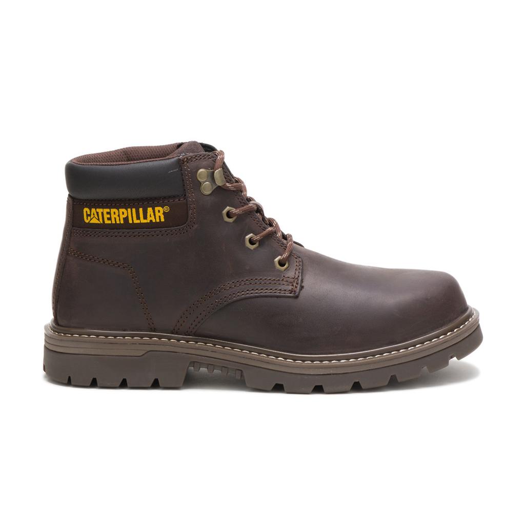 Caterpillar Outbase Steel Toe Men's Steel Toe Boots Coffee USA | 810623-TQX