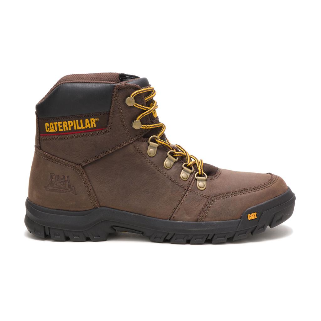 Caterpillar Outline Men's Work Boots Brown USA | 670154-GVY