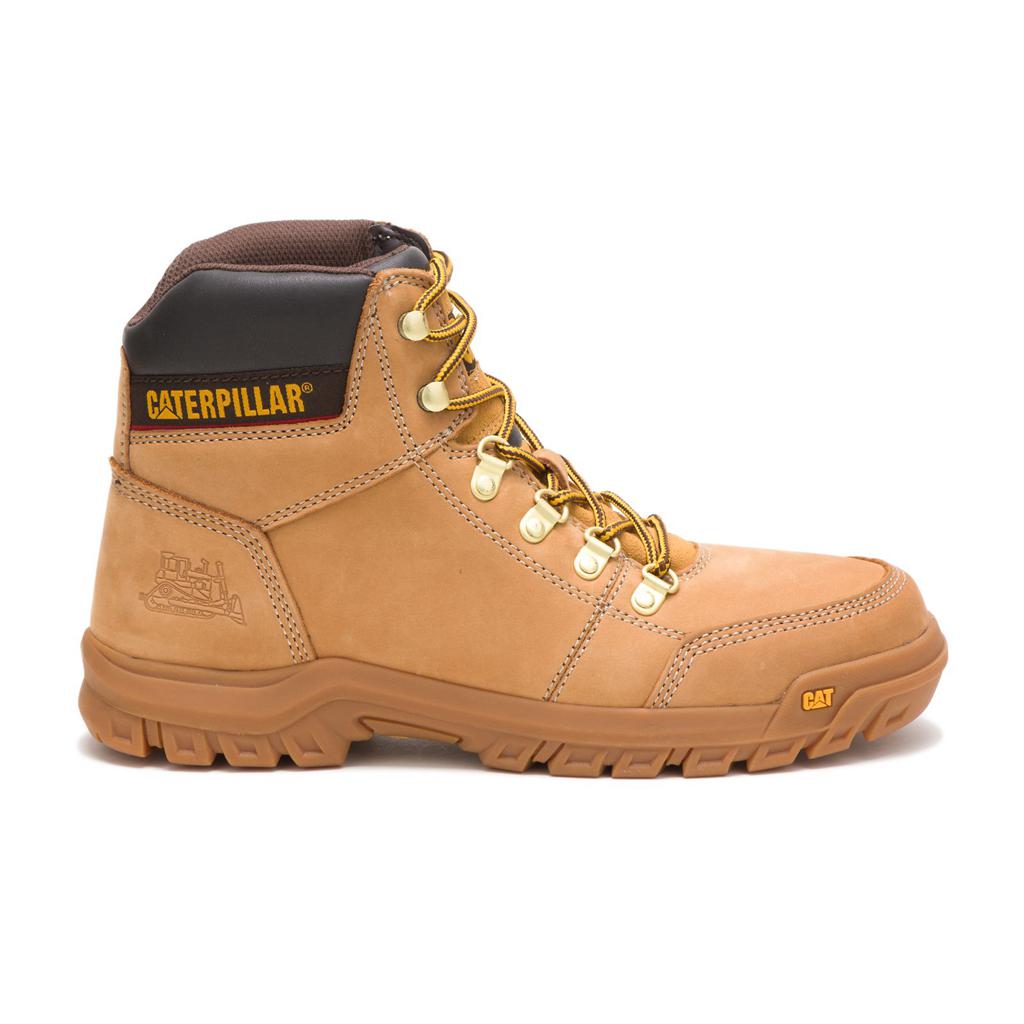 Caterpillar Outline Men's Work Boots Orange USA | 305698-LQY