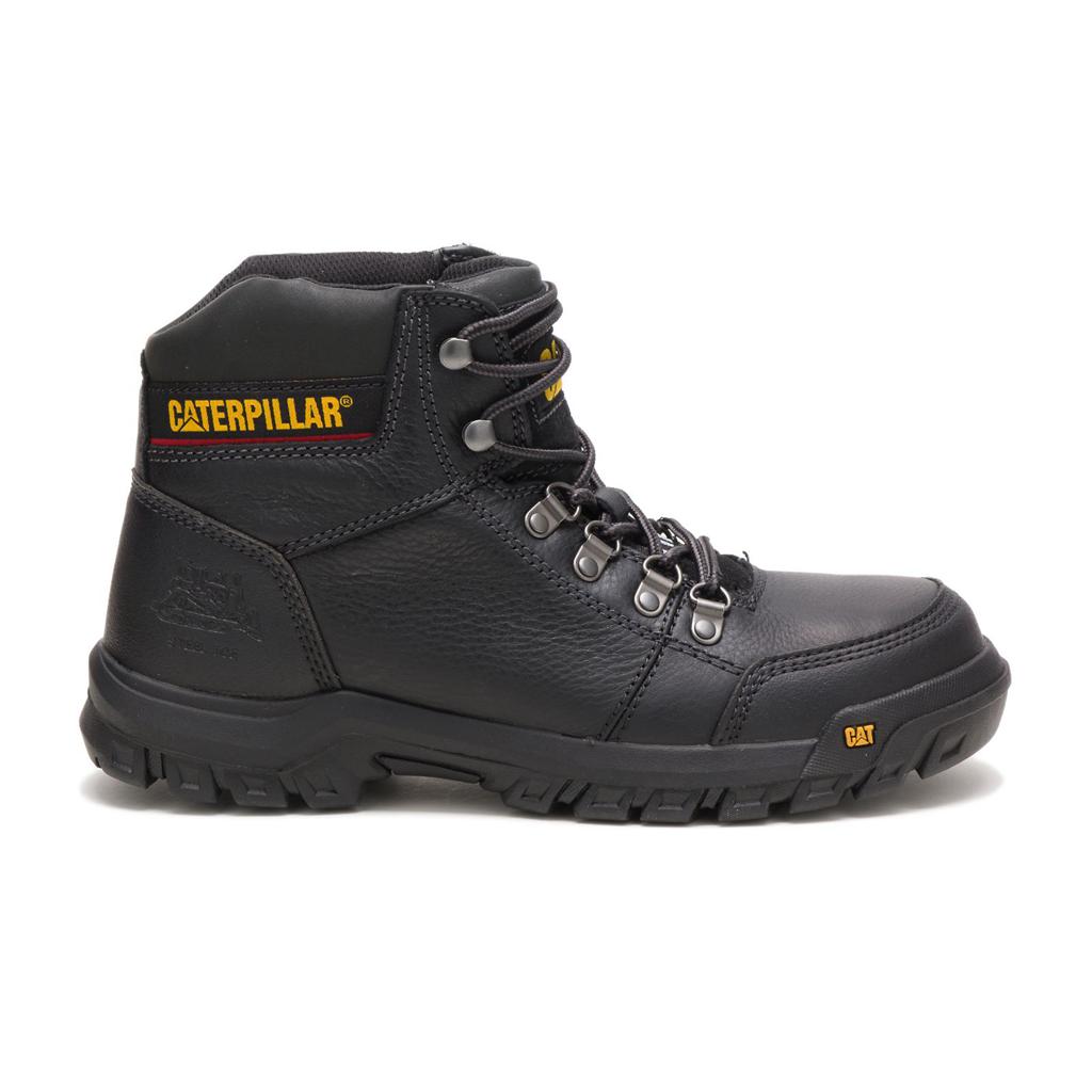 Caterpillar Outline Steel Toe Men's Steel Toe Boots Black USA | 839261-WQO