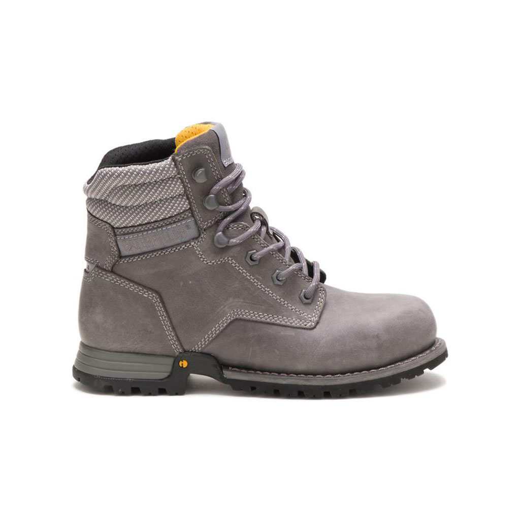 Caterpillar Paisley 6" Steel Toe - 6" Women's Work Boot Dolphin Grey USA | 865137-LVW