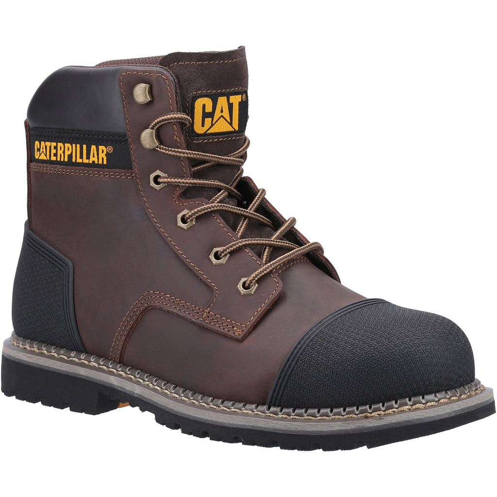 Caterpillar Powerplant S3 S3 Men's Safety Toe Boots Brown USA | 023549-WNC