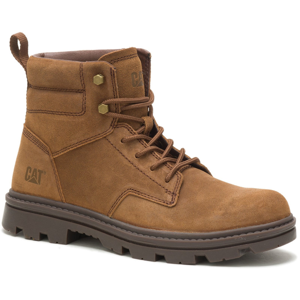 Caterpillar Practitioner Mid Dachshund Men's Work Boots Dachshund Brown USA | 726410-PKG