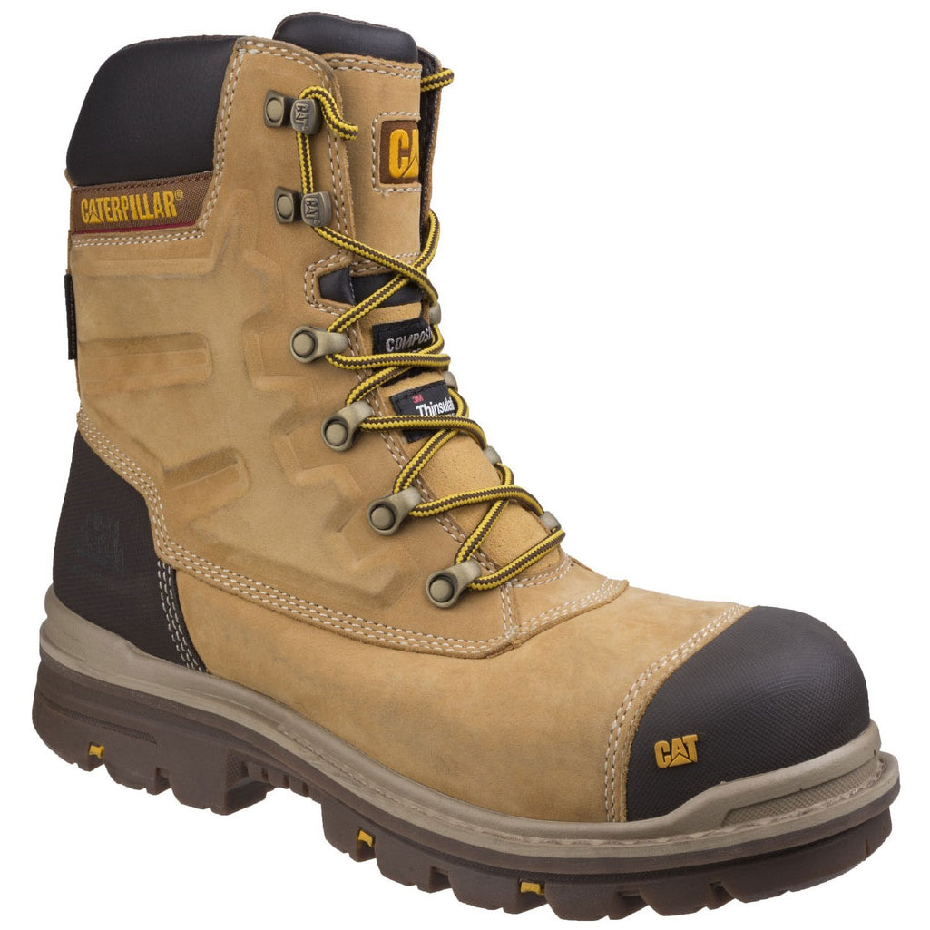 Caterpillar Premier S3 Men's Safety Toe Boots Honey Brown USA | 297681-FIL