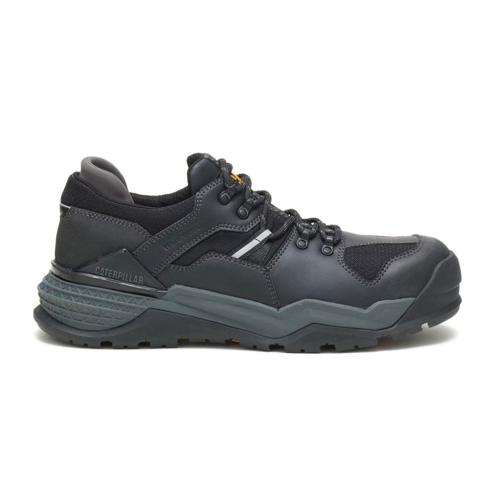 Caterpillar Provoke Lo Waterproof Alloy Men's Work Shoes Black USA | 068751-LMF