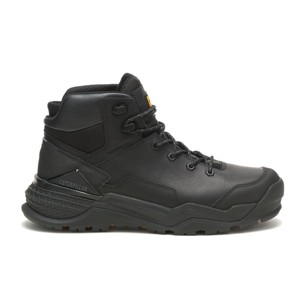 Caterpillar Provoke Mid Waterproof Men's Work Boots Black USA | 037968-POC