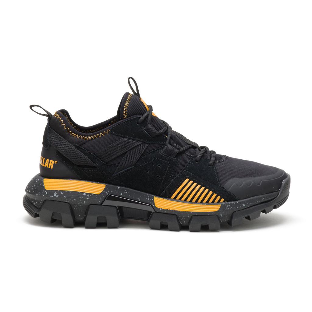 Caterpillar Raider Sport Men's Sneakers Black/Yellow USA | 597103-MQC