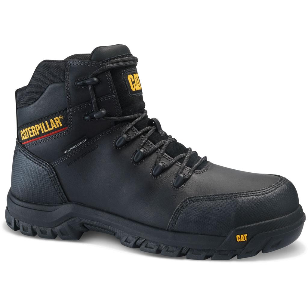 Caterpillar Resorption Men's Safety Toe Boots Black USA | 342605-AMO