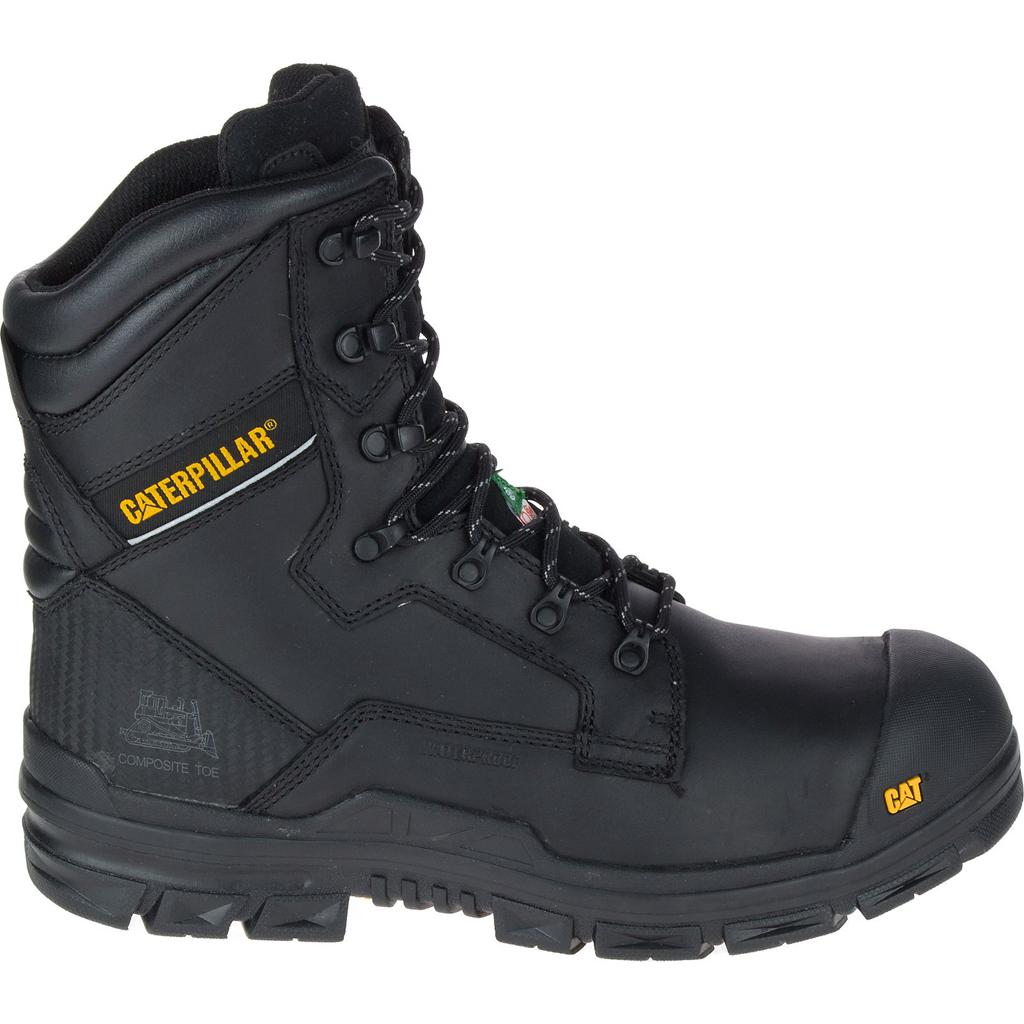 Caterpillar Scaffold Waterproof Tx Csa Nanotoe Men's Work Boots Black USA | 356021-WGE