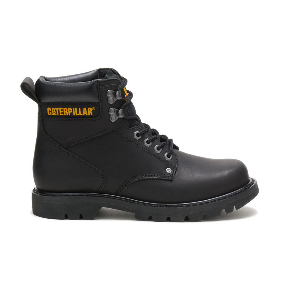 Caterpillar Second Shift - Comfortables Men's Work Boots Black USA | 086231-VTJ