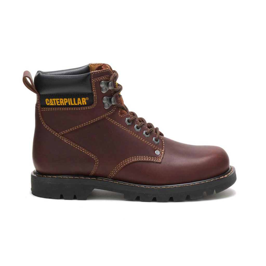 Caterpillar Second Shift - Comfortables Men's Work Boots Tan Brown USA | 981247-LAX