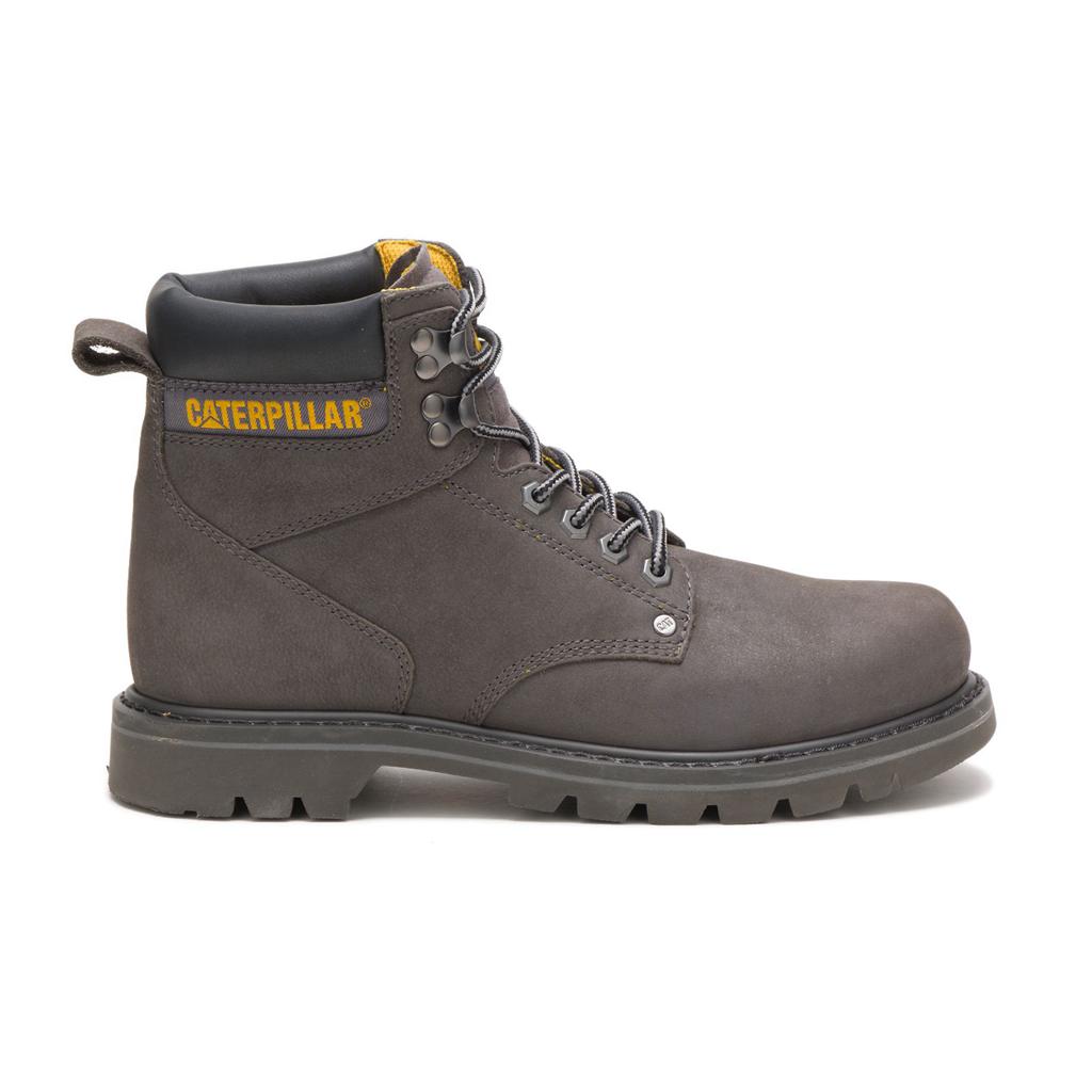 Caterpillar Second Shift Men's Work Boots Grey USA | 817094-TUQ