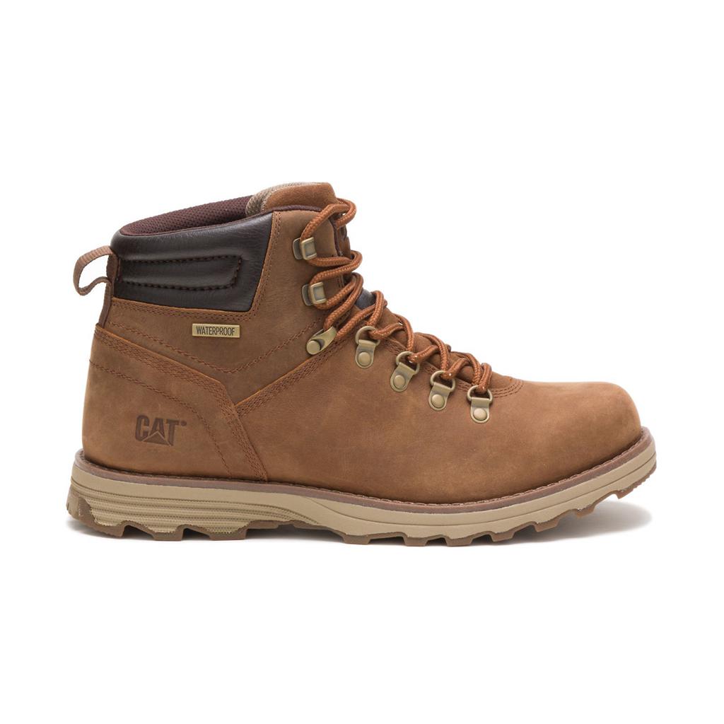 Caterpillar Sire Waterproof Men's Work Boots Brown USA | 419820-APJ