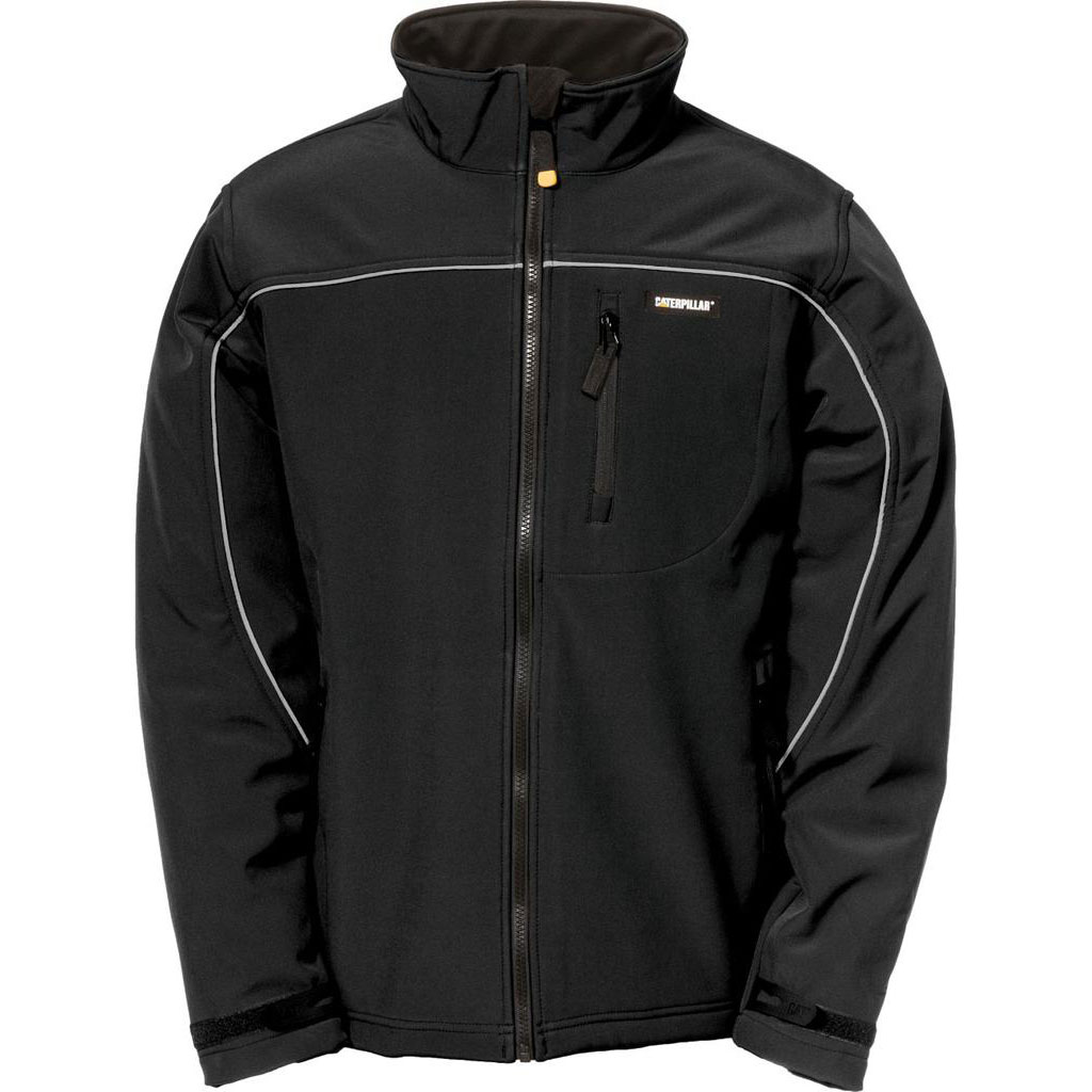 Caterpillar Soft Shell Men's Jackets Black USA | 684029-ZFH