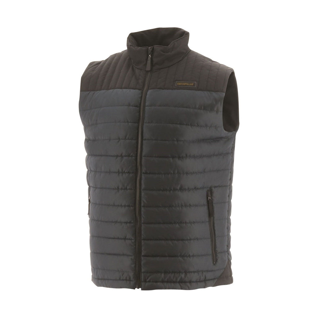 Caterpillar Squall Body Warmer Men's Vests Dark Marine Black USA | 240769-AKP