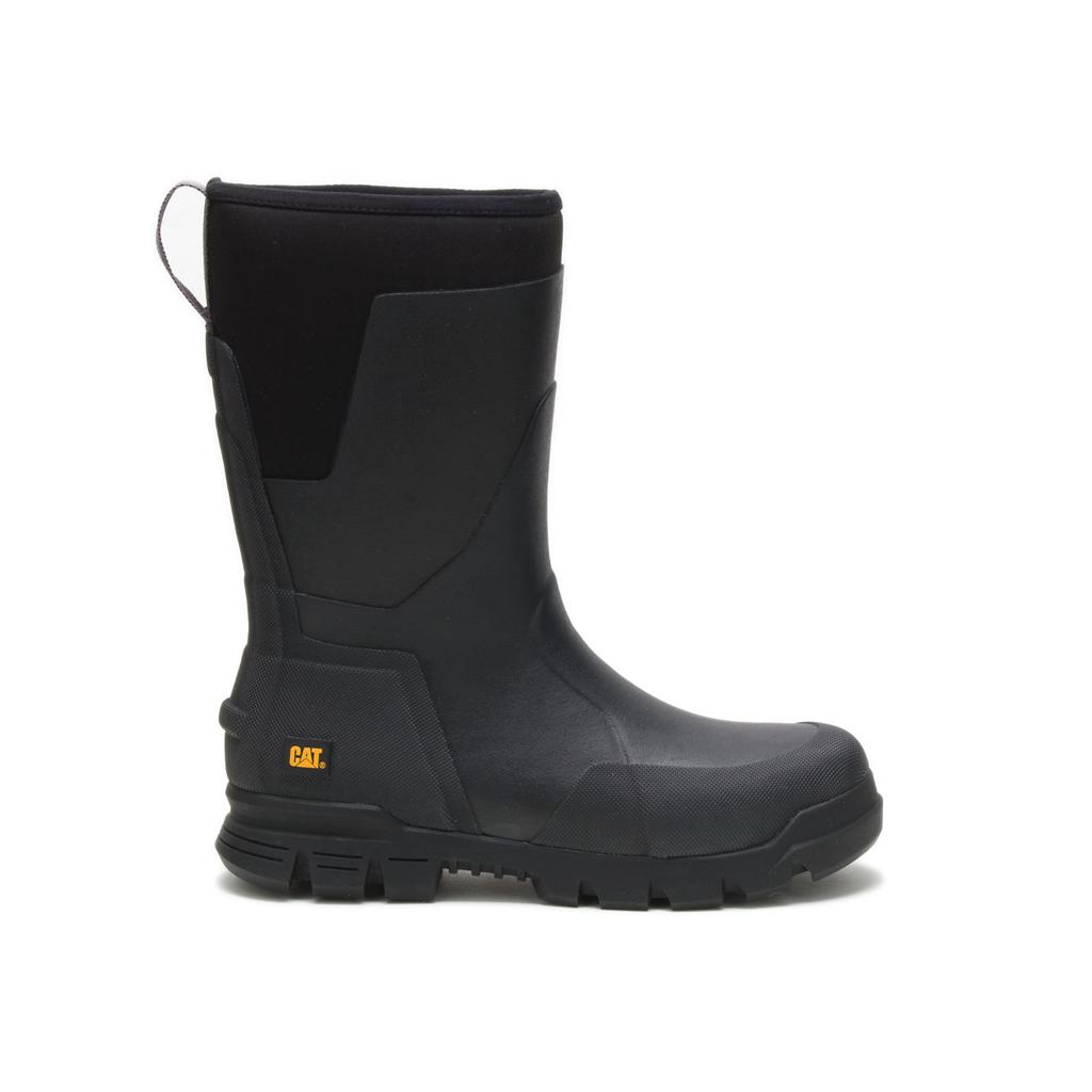 Caterpillar Stormers 11" Men's Rubber Boots Black USA | 109842-BHI