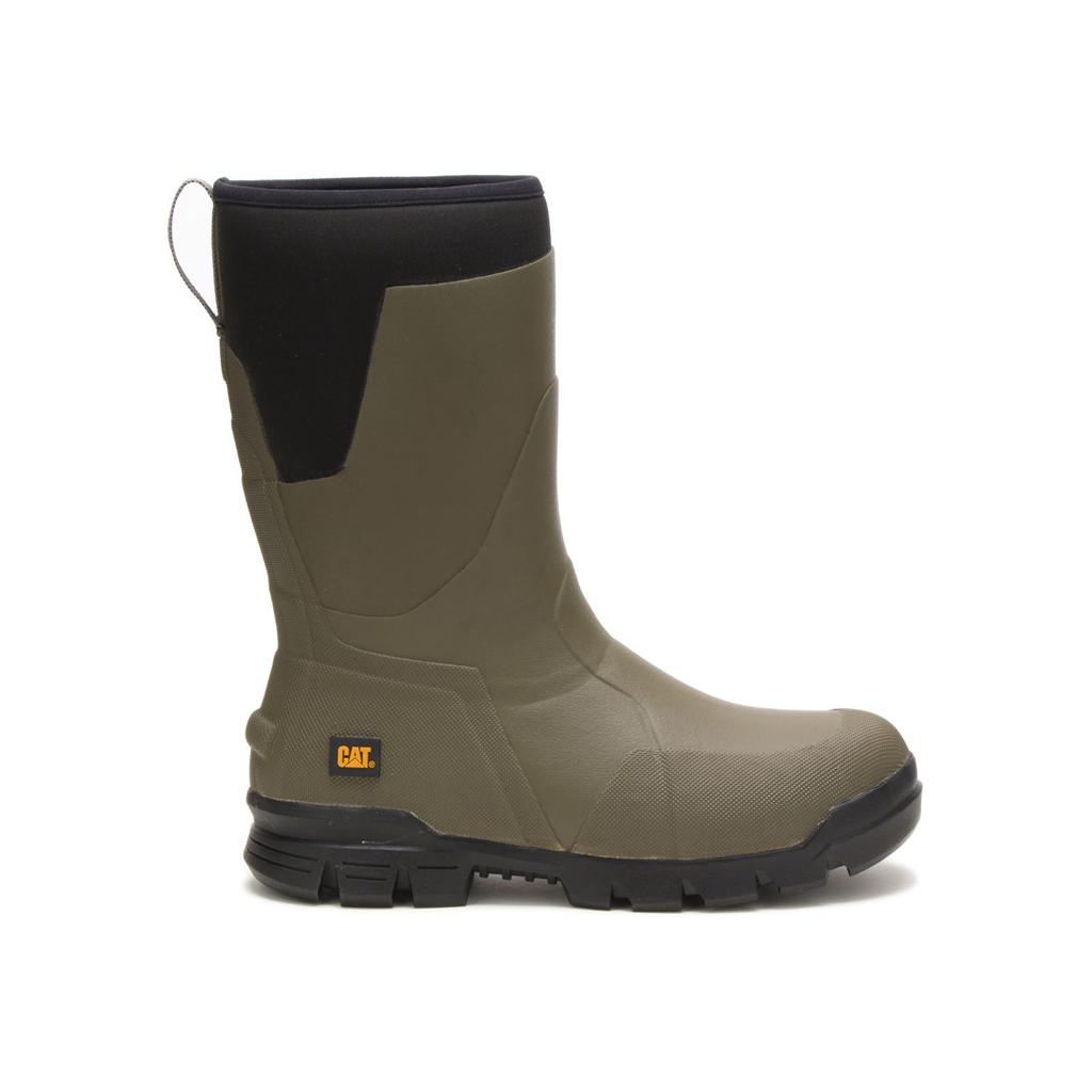 Caterpillar Stormers 11" Women's Rubber Boots Olive USA | 946213-ZSN