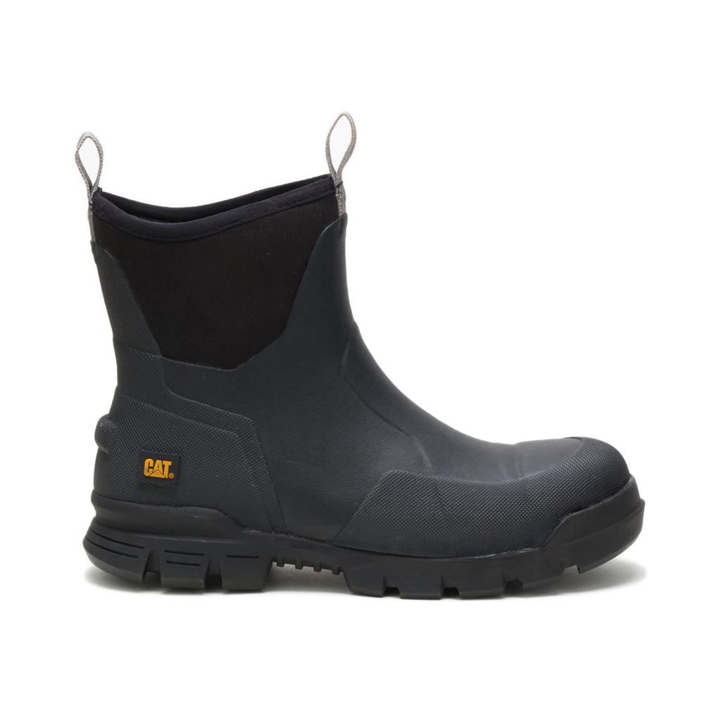 Caterpillar Stormers 6" Men's Rubber Boots Black USA | 019486-FRM