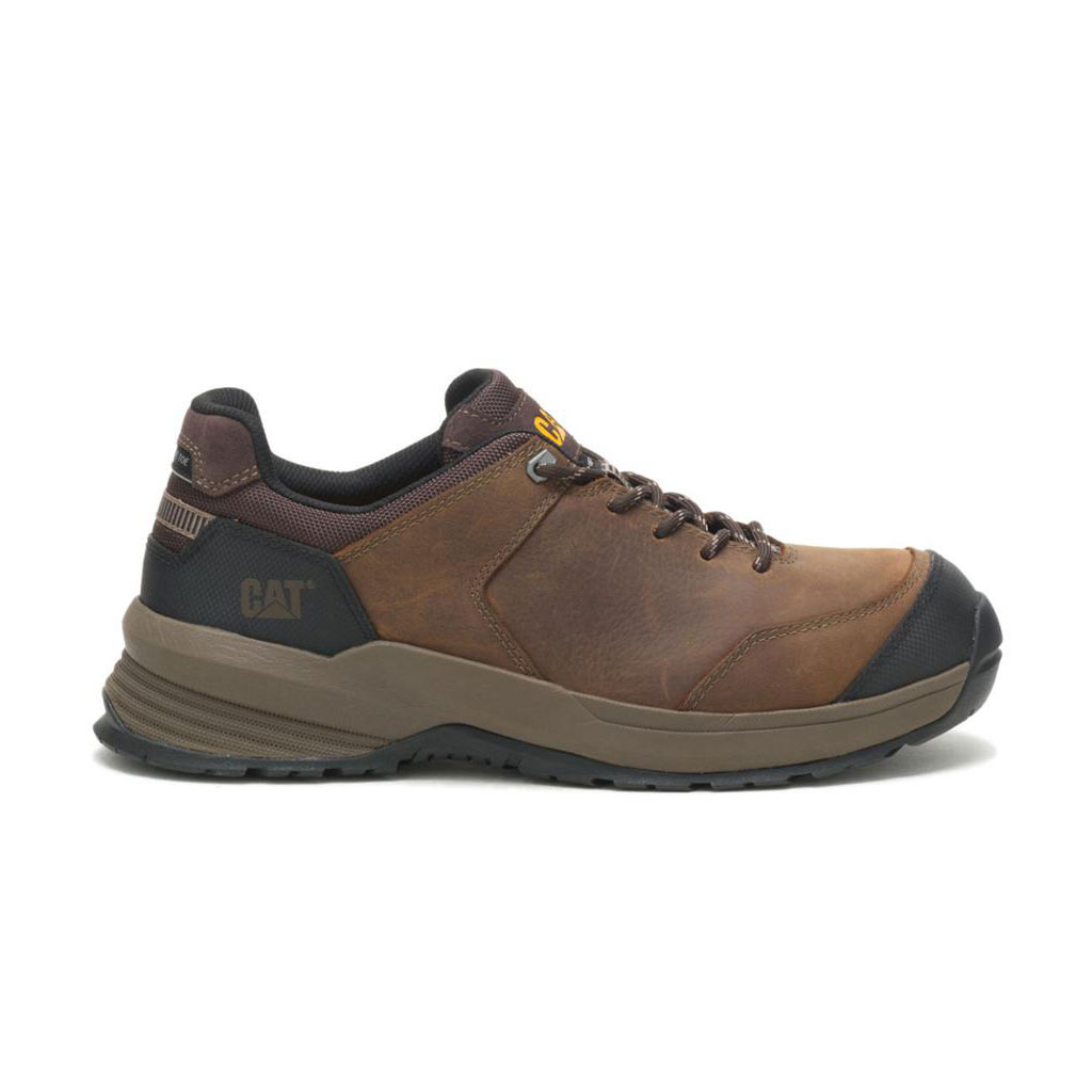 Caterpillar Streamline 2.0 Leather Composite Toe Men's Safety Toe Boots Clay Brown USA | 408163-UKY