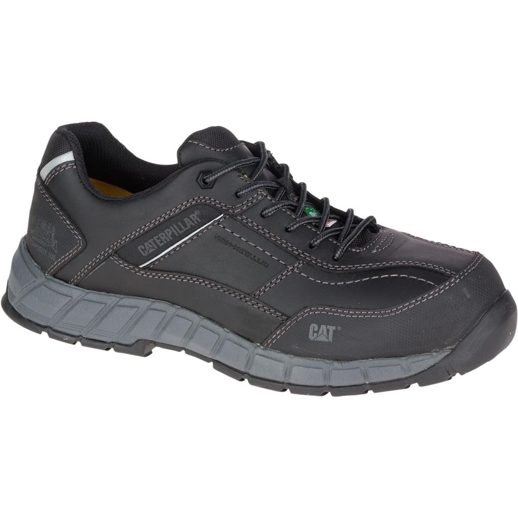 Caterpillar Streamline Leather Csa Composite Toe Men's Work Shoes Black USA | 273945-EHU