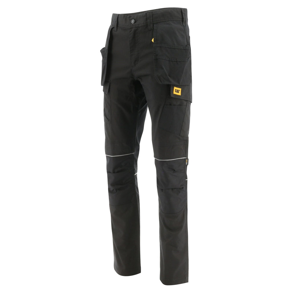 Caterpillar Stretch Pocket Men's Pants Black USA | 738291-FDW