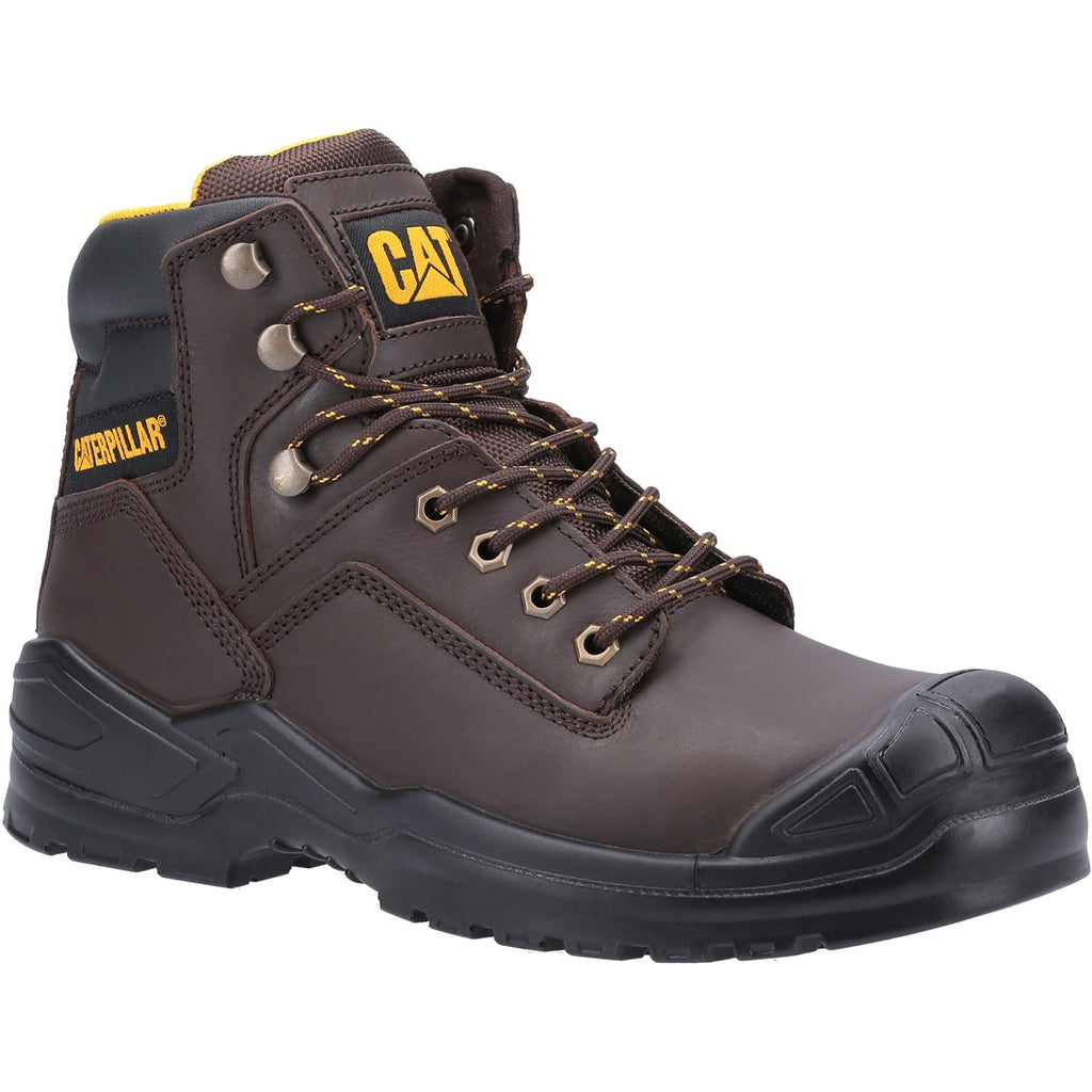 Caterpillar Striver Mid S3 S3 Men's Safety Toe Boots Brown USA | 971364-LXT