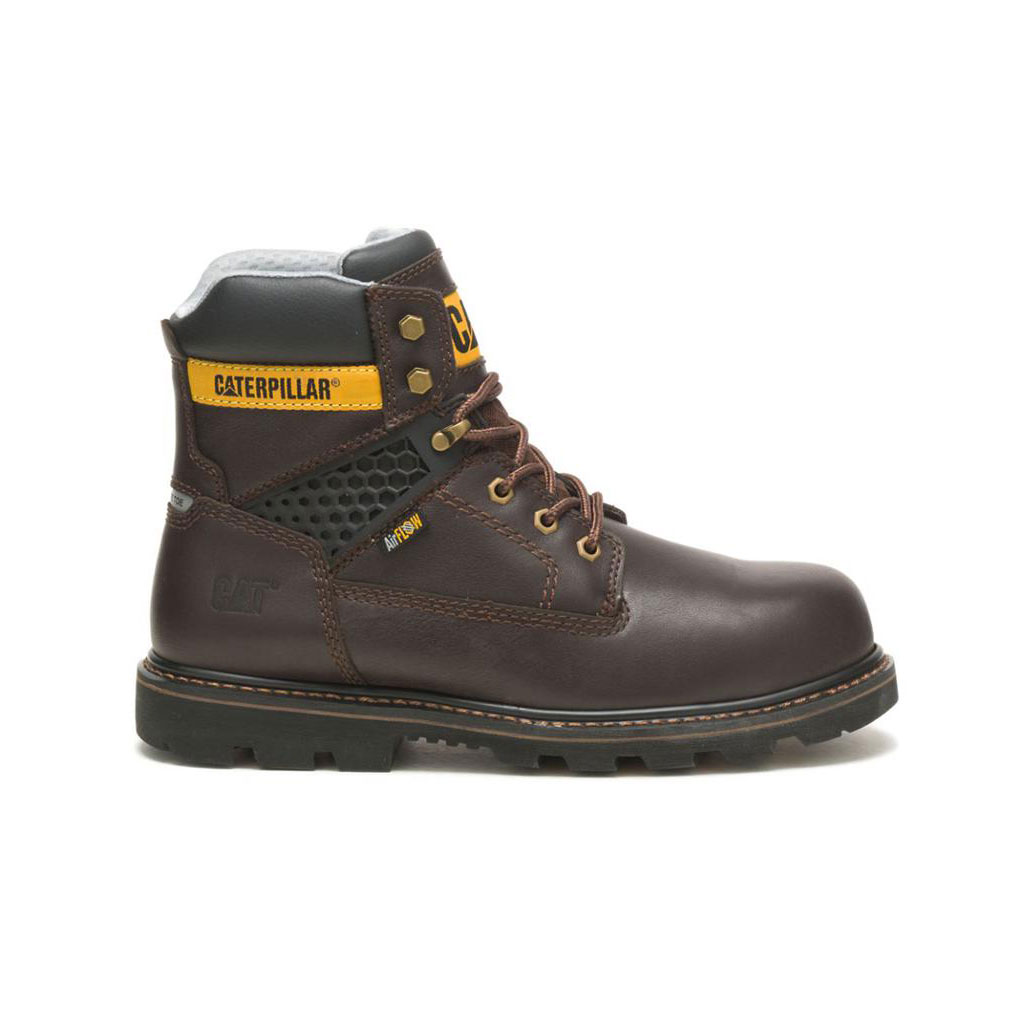 Caterpillar Structure Cool Composite Toe Men's Work Boots Dark Brown USA | 561793-CQO