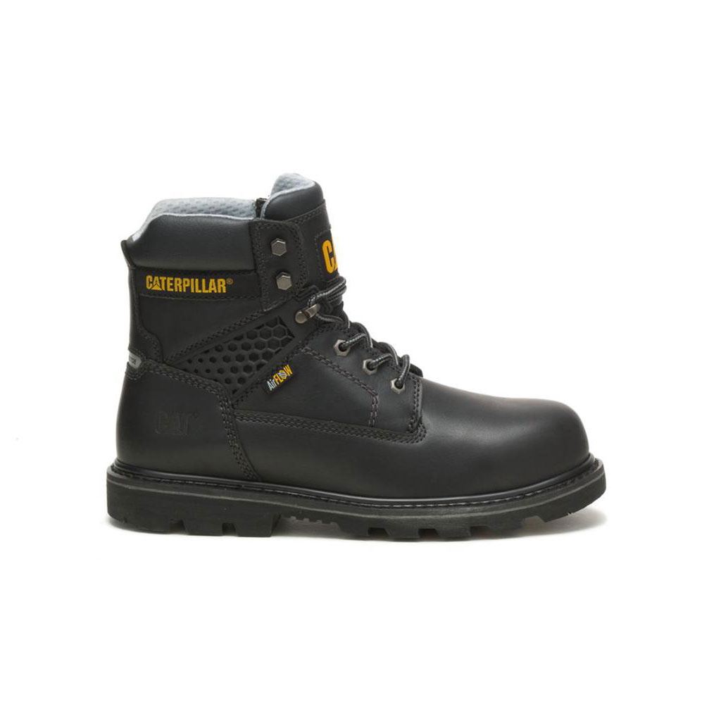 Caterpillar Structure Cool Composite Toe Men's Safety Toe Boots Black USA | 673280-XRM