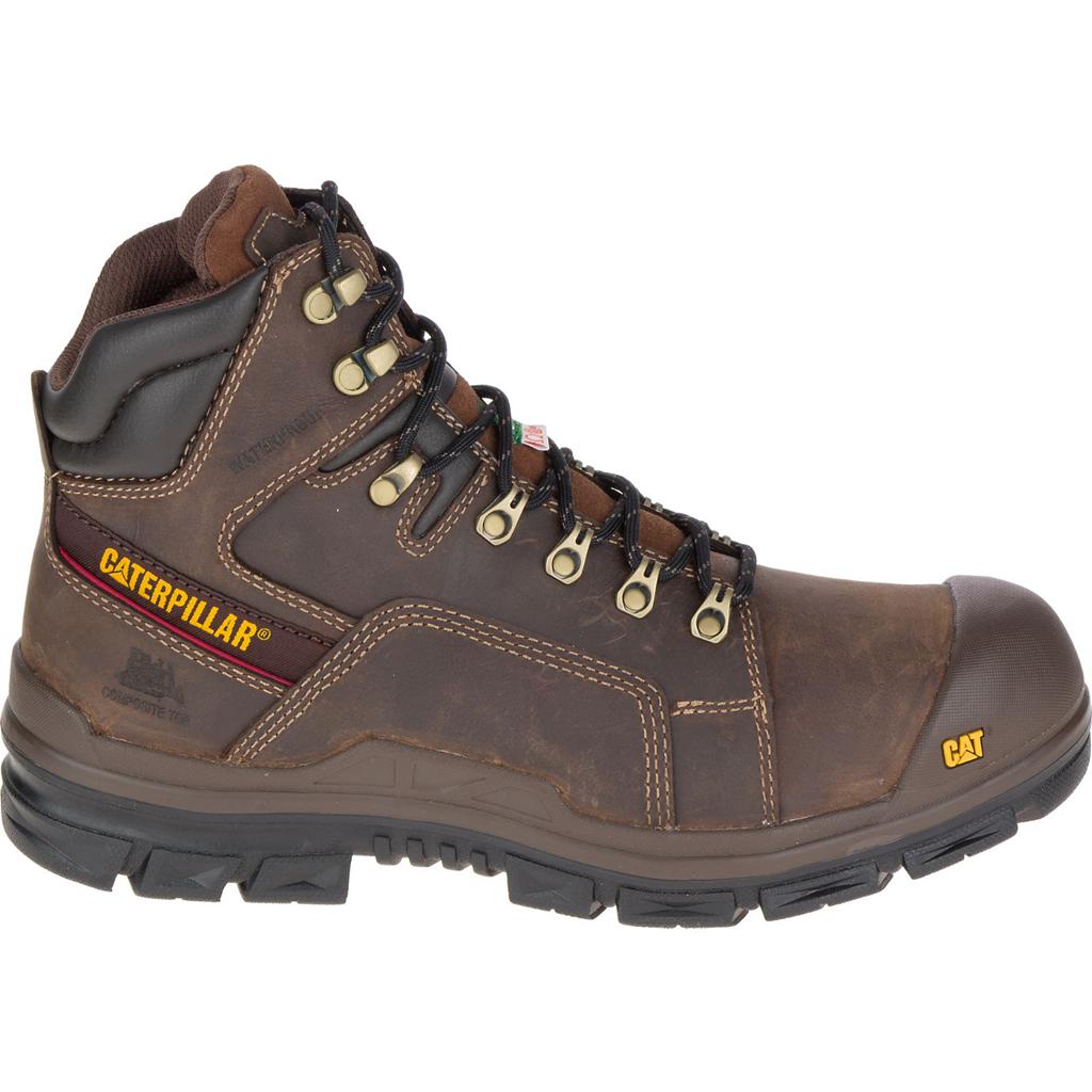 Caterpillar Struts Waterproof Tx Csa Nt Men's Work Boots Dark Brown USA | 149578-BJG