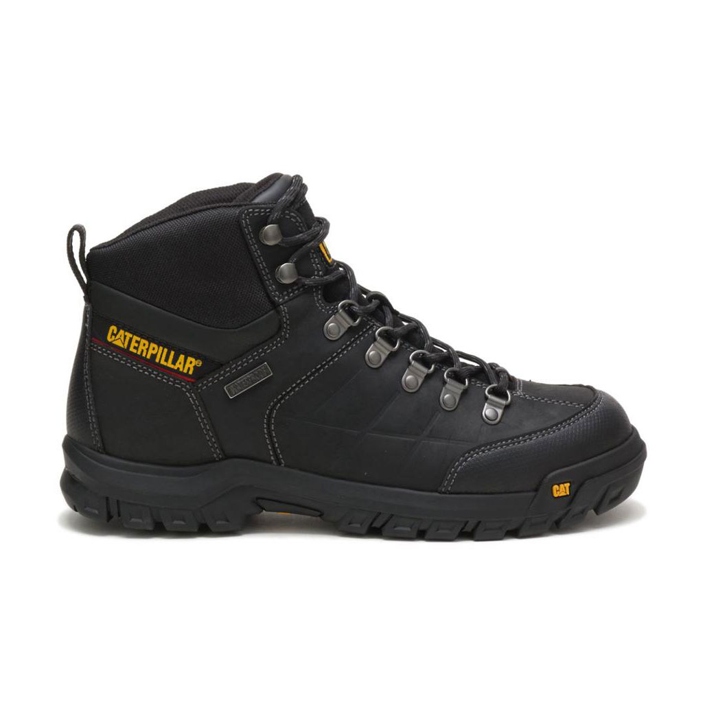 Caterpillar Threshold Waterproof Men's Work Boots Black USA | 064981-CJZ