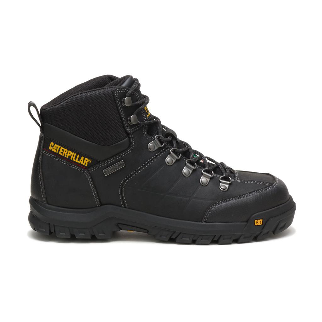 Caterpillar Threshold Waterproof Steel Toe Csa Men's Work Boots Black USA | 279036-DRG