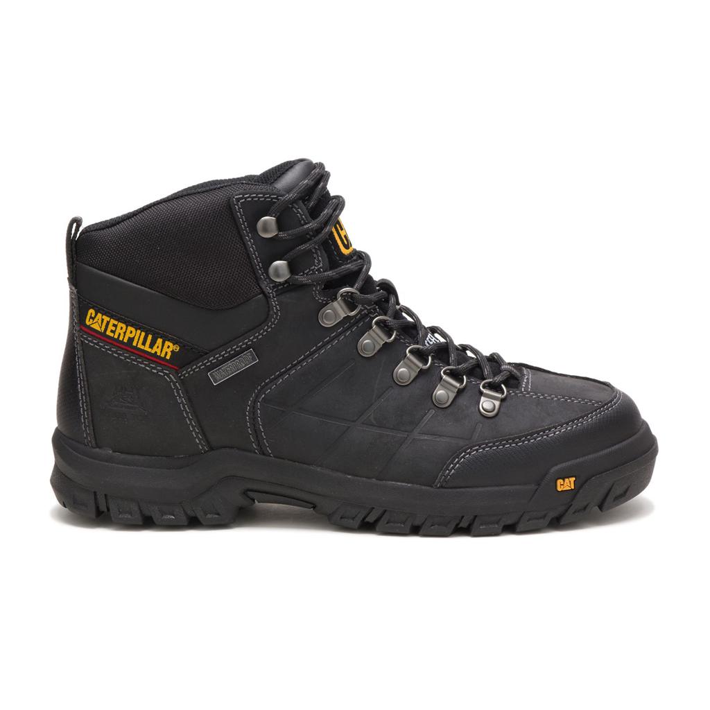 Caterpillar Threshold Waterproof Steel Toe Men's Steel Toe Boots Black USA | 503769-JLX