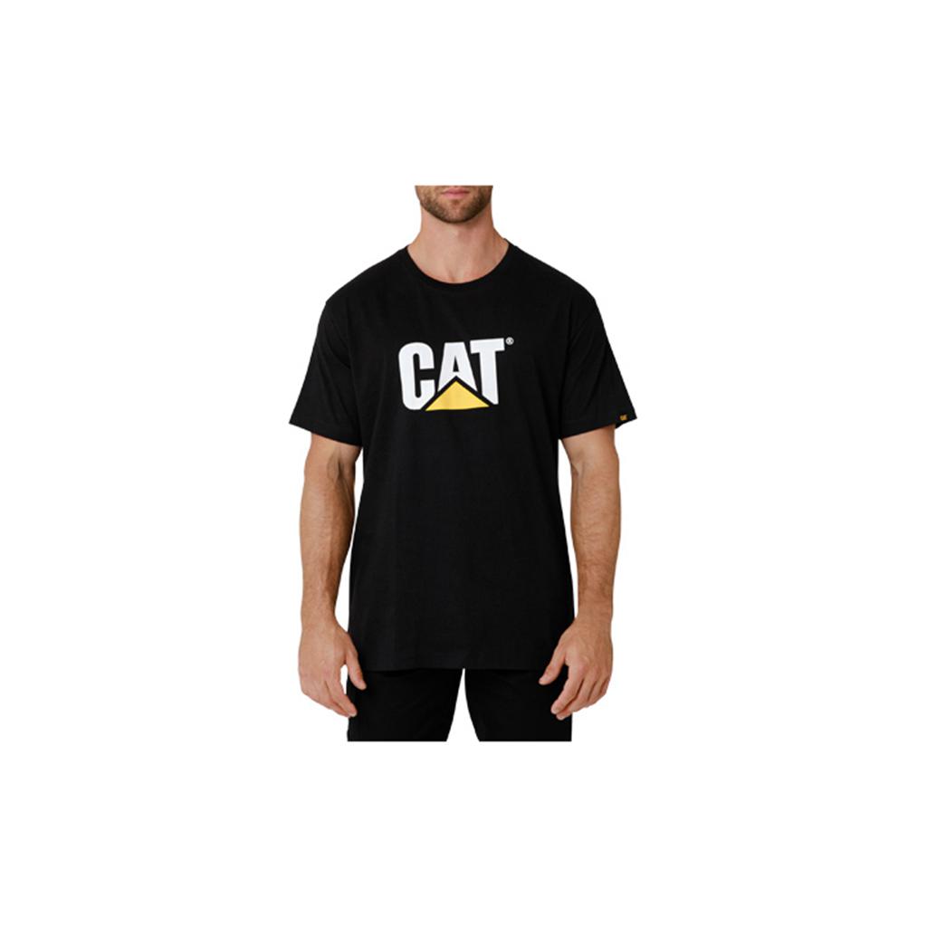 Caterpillar Tm Logo Men's T-Shirts Black USA | 084952-VJH