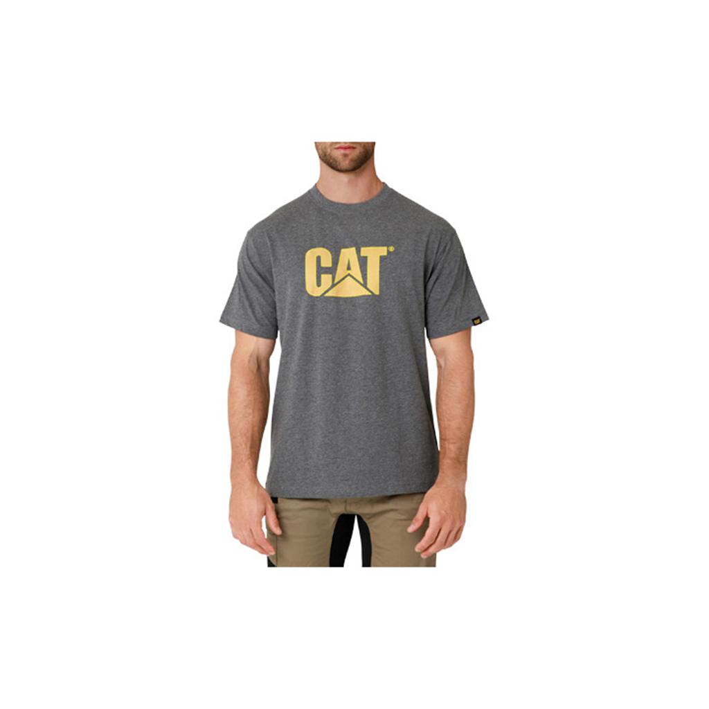 Caterpillar Tm Logo Men's T-Shirts Dark Grey USA | 501764-TDP