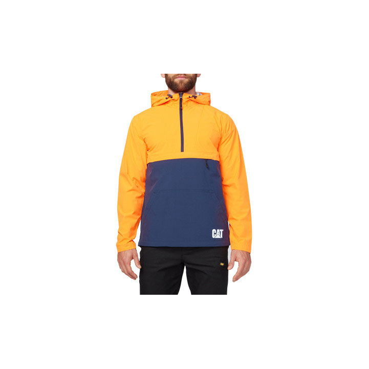 Caterpillar Trade Packable Anorak Men's Jackets Hi-Vis Orange USA | 248591-QWP