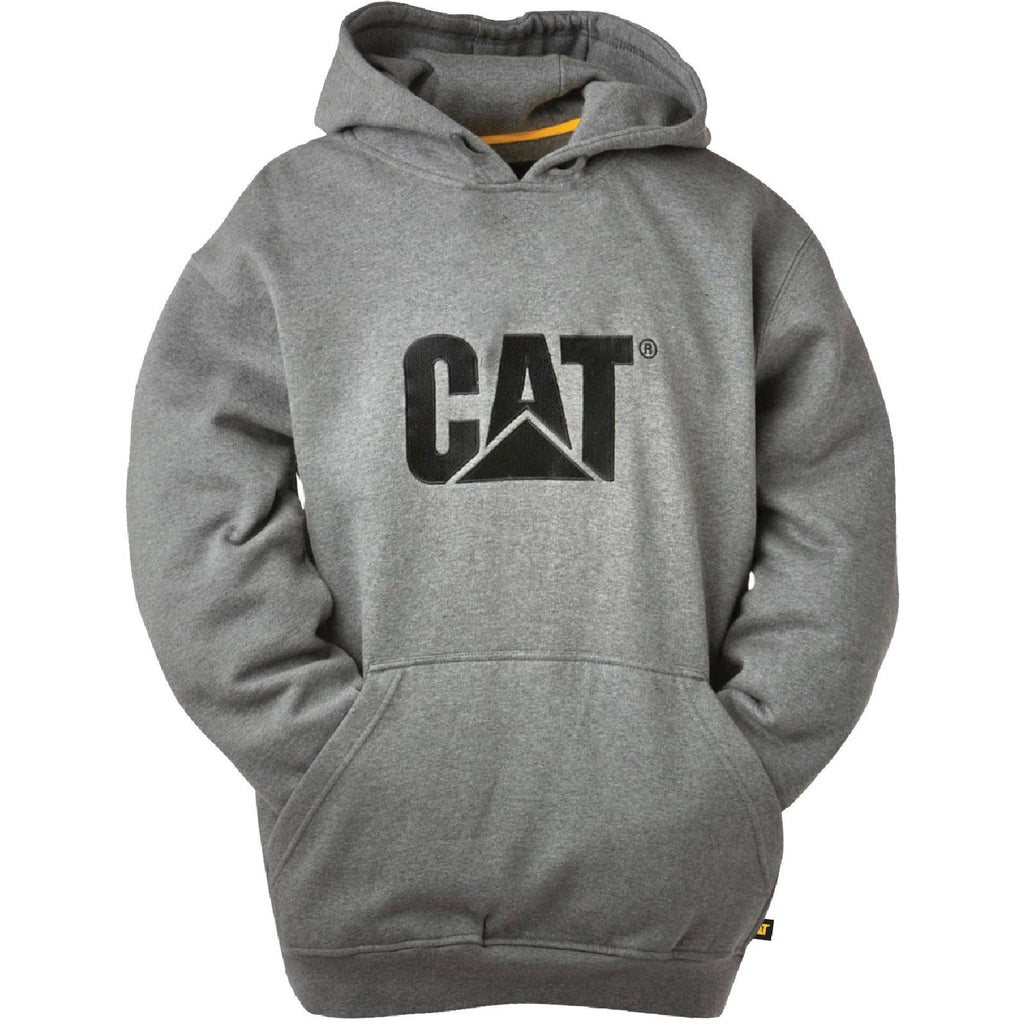 Caterpillar Trademark Hooded Heather Men's Sweatshirts Heather Grey USA | 520964-IKO