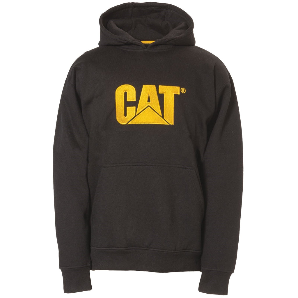 Caterpillar Trademark Hooded Men's Sweatshirts Black USA | 051293-FVR