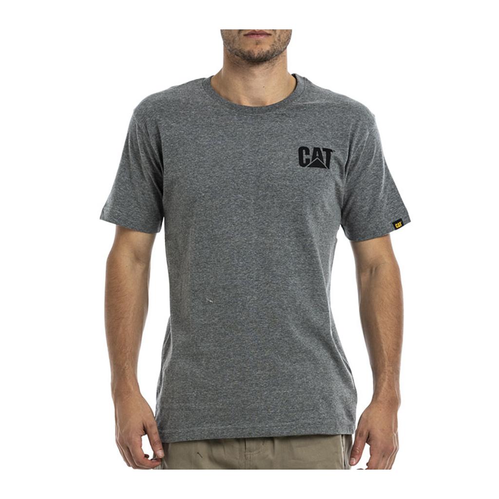 Caterpillar Trademark Men's T-Shirts Grey USA | 819670-IVP