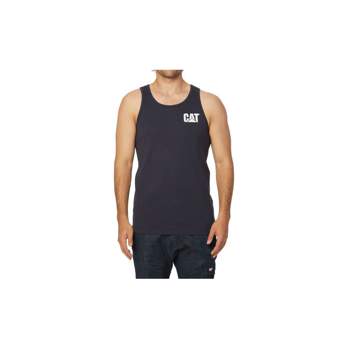 Caterpillar Trademark Women's Singlet Navy USA | 612859-FQA