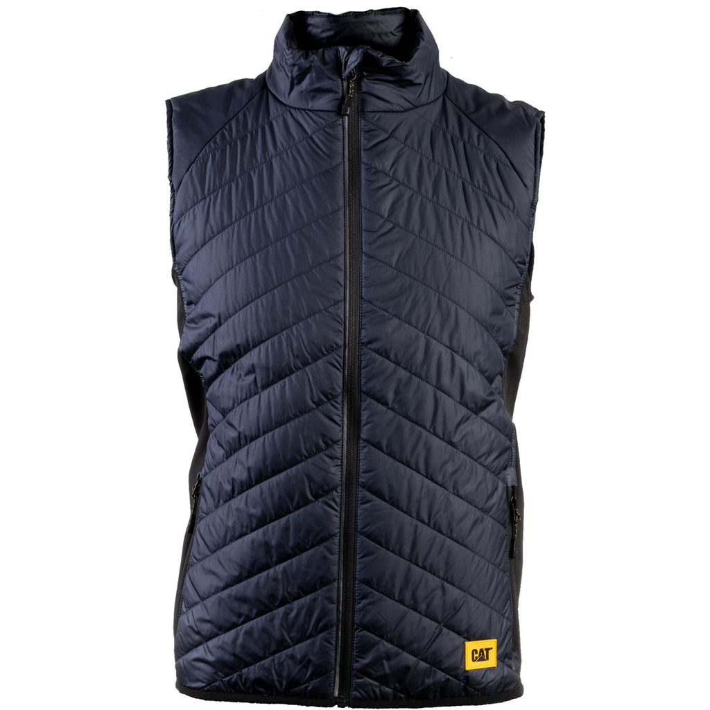 Caterpillar Trades Hybrid Body Warmer Men's Vests Navy USA | 873046-RDU