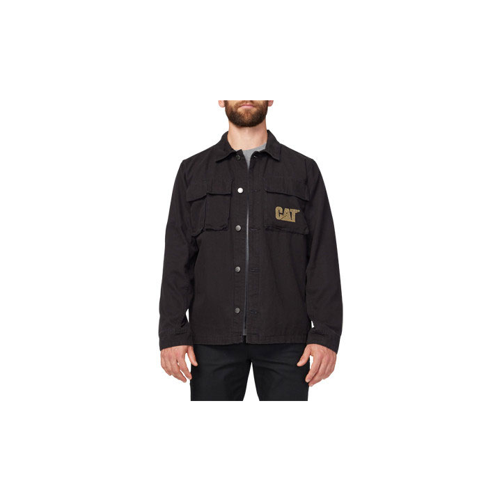 Caterpillar Urban Passage Shirt Men's Jackets Black USA | 163790-AKV