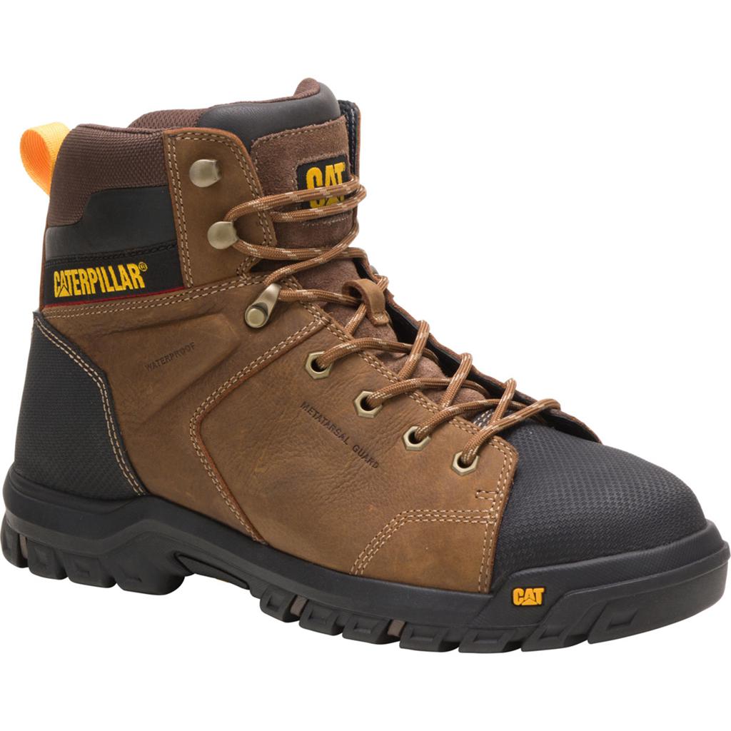 Caterpillar Wellspring Men's Safety Toe Boots Brown USA | 395180-HPV