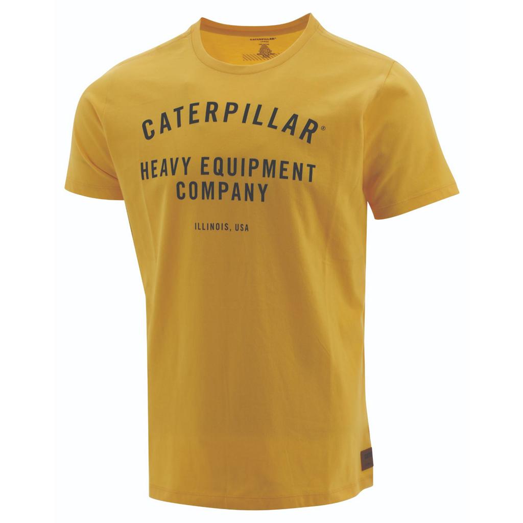 Caterpillar Work Hec Men's T-Shirts Yellow USA | 972045-NEH