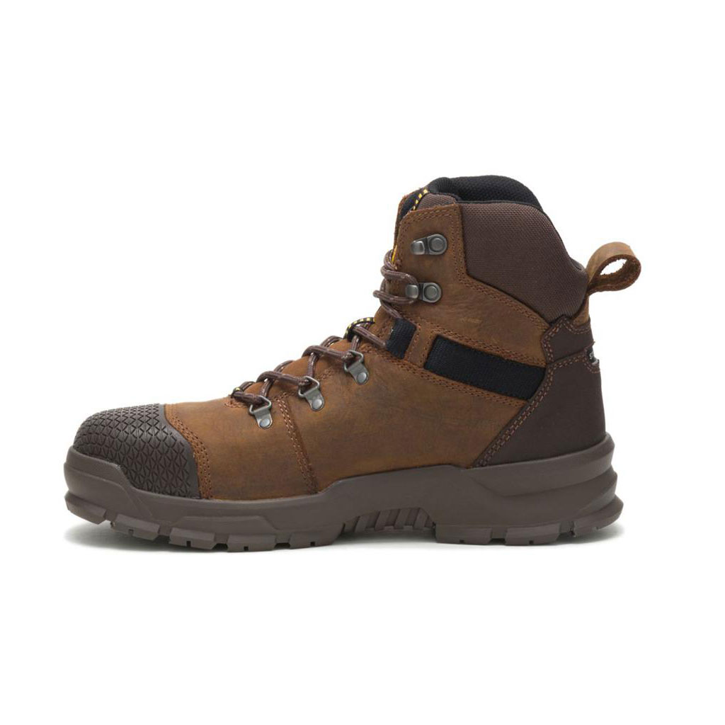 Caterpillar Accomplice X Waterproof Steel Toe Men's Waterproof Boots Real Brown  USA |  218706-PRI