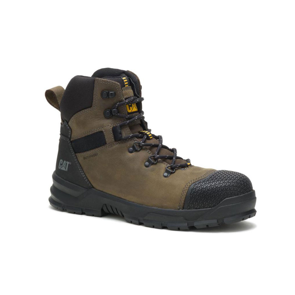 Caterpillar Accomplice X Waterproof Steel Men's Work Boots Boulder Green  USA |  573029-ROB